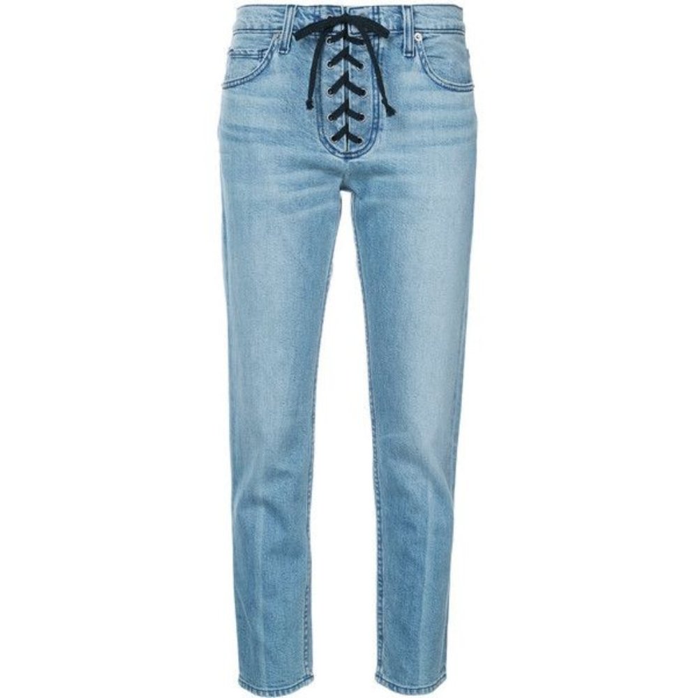 A.L.C. Yoko Lace Up Tie Front Jeans